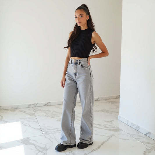 Cuffed Jeans